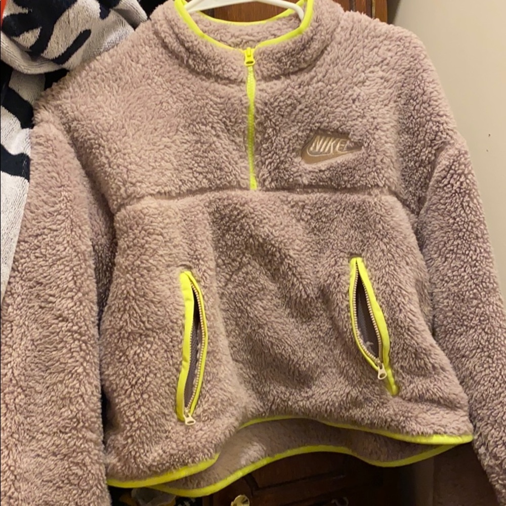 fluffy nike sweater